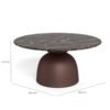 Ferrol Sofabord Brun Cocoa Marmor Stel