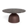 Ferrol Sofabord Brun Cocoa Marmor Stel