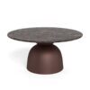 Ferrol Sofabord Brun Cocoa Marmor Stel