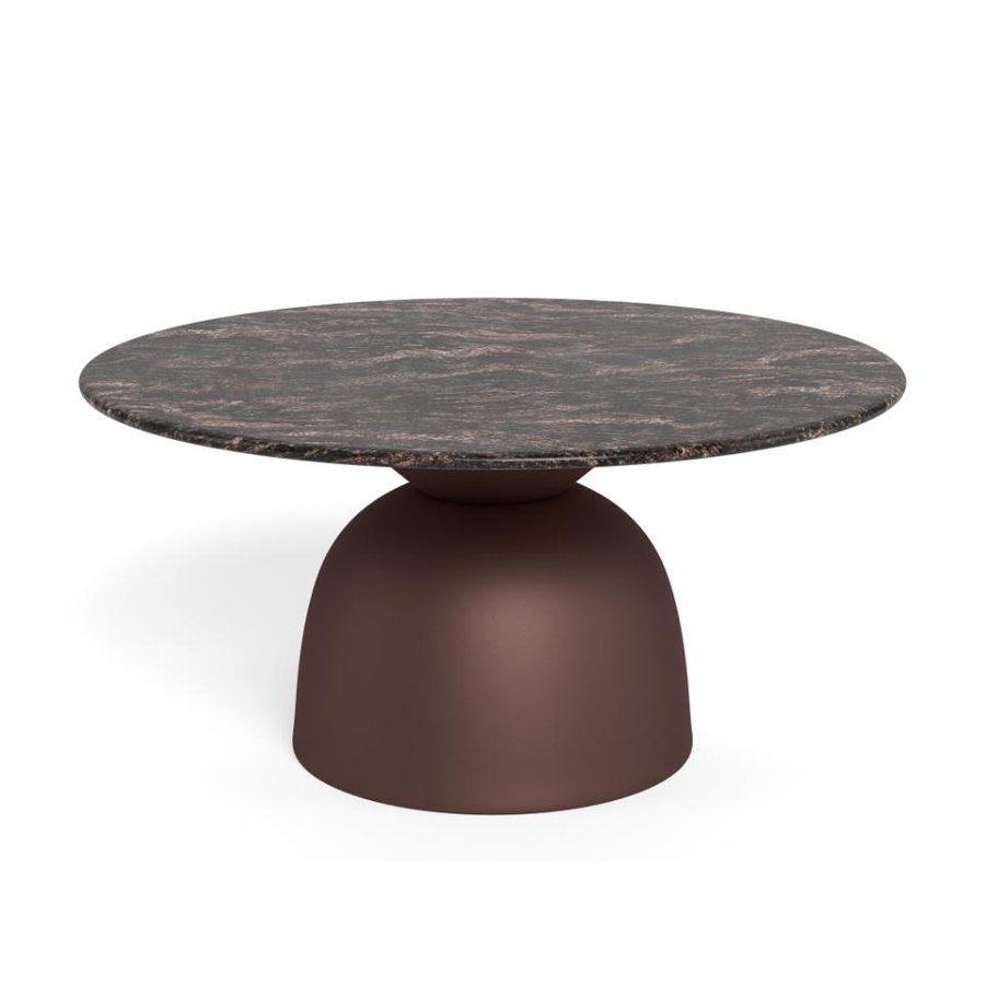 Ferrol Sofabord Brun Cocoa Marmor Stel