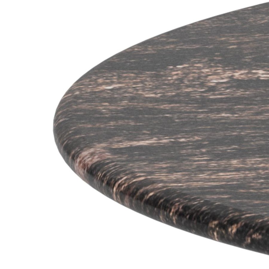 Ferrol Sofabord Brun Cocoa Marmor Stel