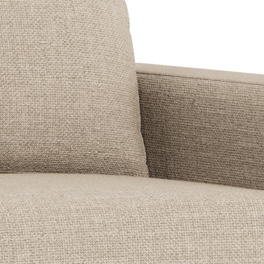 Fleury Sovesofa Beige Stof Armlæn Foldbar
