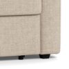Fleury Sovesofa Beige Stof Armlæn Foldbar