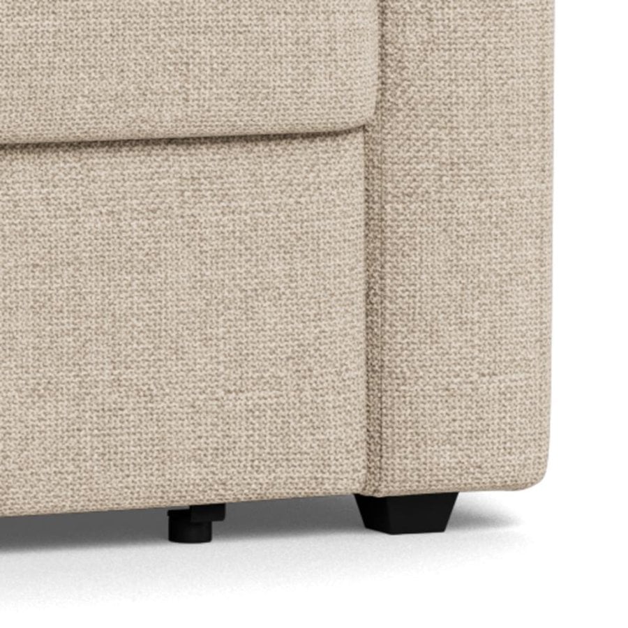 Fleury Sovesofa Beige Stof Armlæn Foldbar