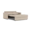 Fleury Sovesofa Beige Stof Armlæn Foldbar