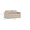Fleury Sovesofa Beige Stof Armlæn Foldbar