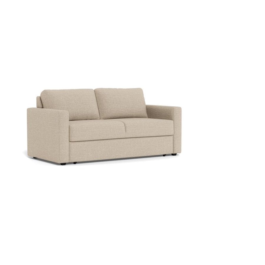 Fleury Sovesofa Beige Stof Armlæn Foldbar