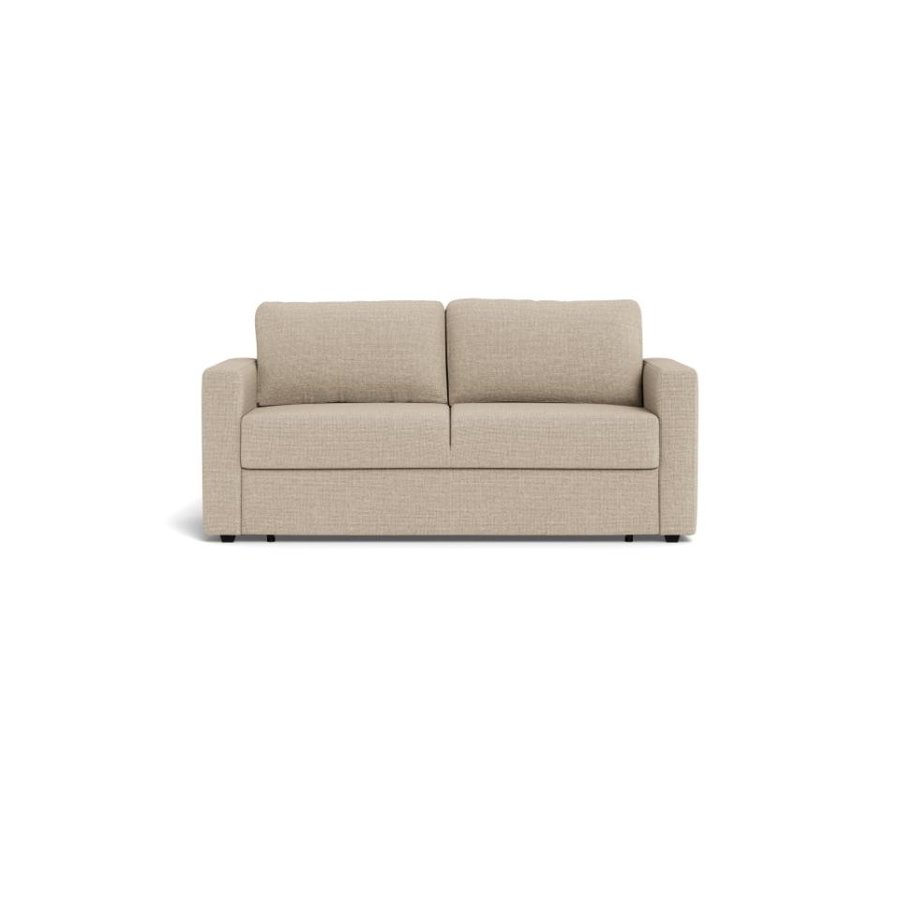 Fleury Sovesofa Beige Stof Armlæn Foldbar