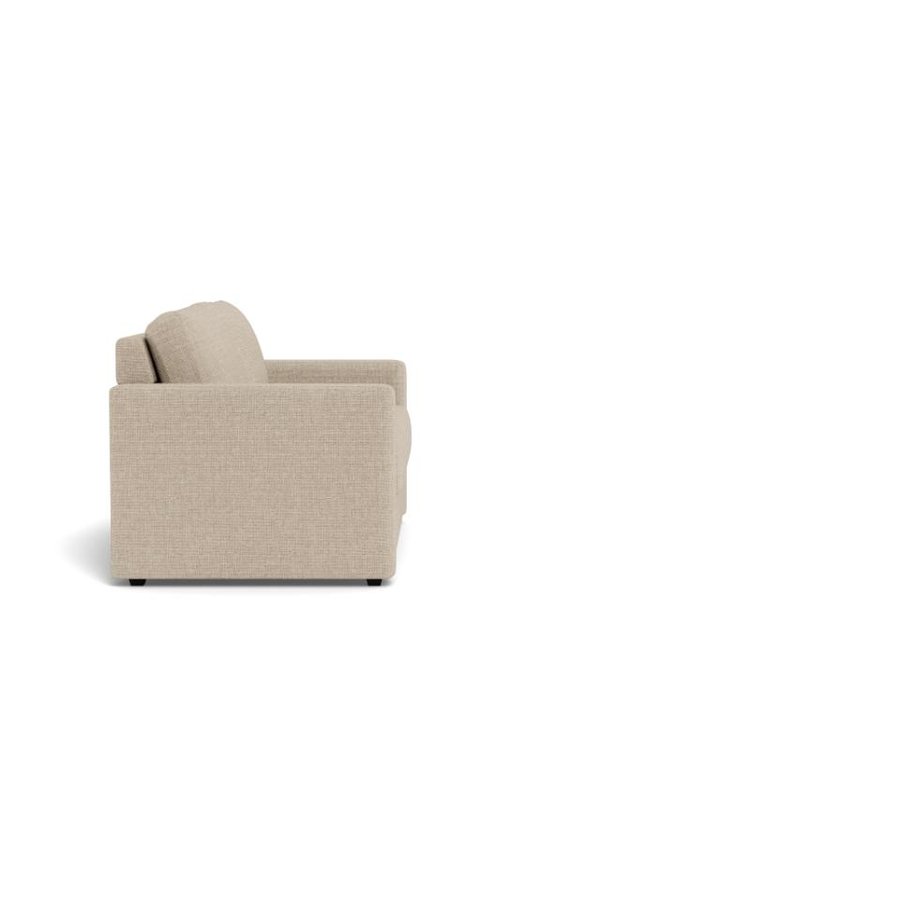 Fleury Sovesofa Beige Stof Armlæn Foldbar