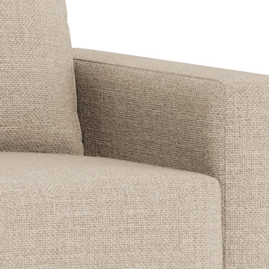 Fleury Sovesofa Beige Stof Armlæn Stel