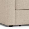 Fleury Sovesofa Beige Stof Armlæn Stel