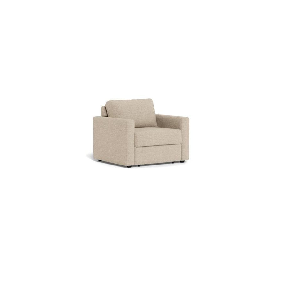 Fleury Sovesofa Beige Stof Armlæn Stel
