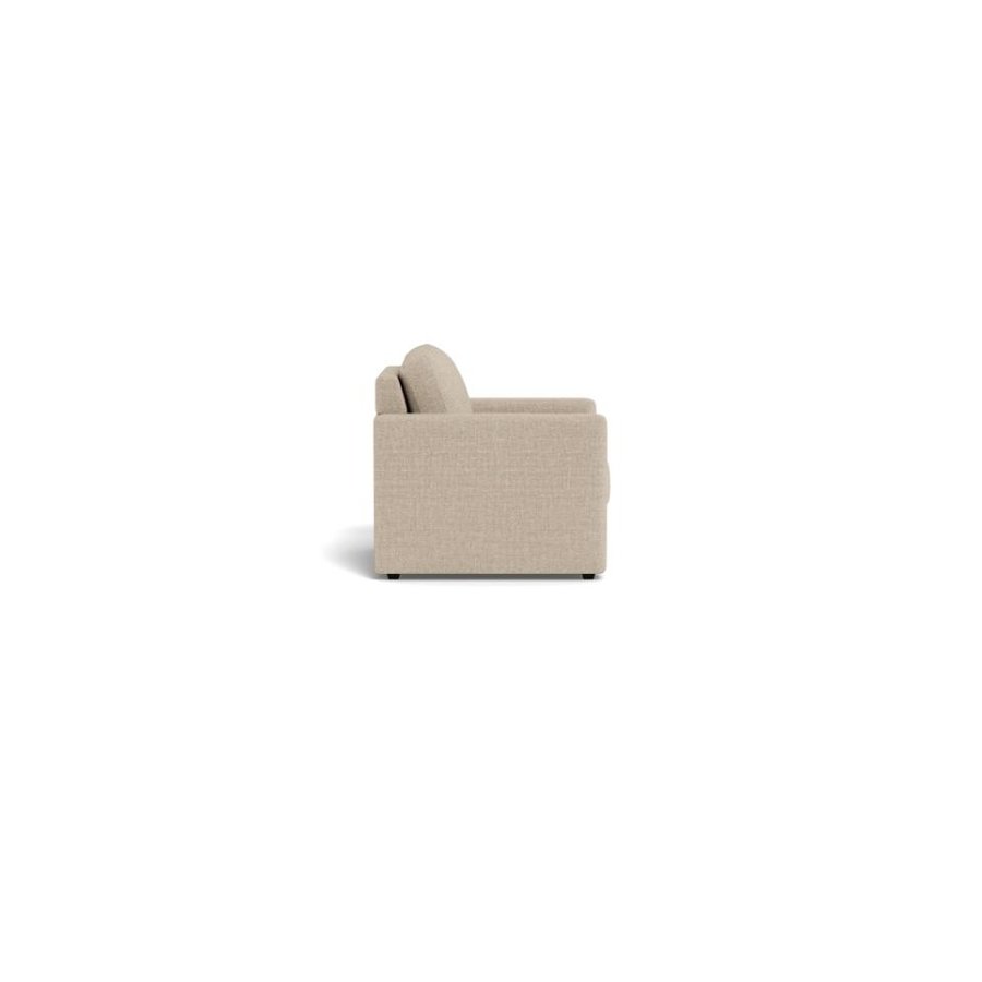 Fleury Sovesofa Beige Stof Armlæn Stel