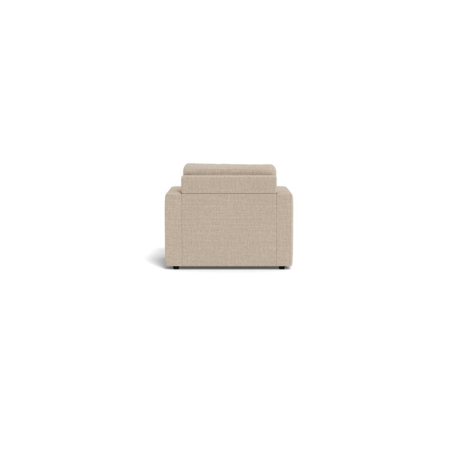 Fleury Sovesofa Beige Stof Armlæn Stel