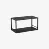 flint-hylde-i-sort-metal-med-hylder-i-sortlakeret-fyrretr-fra-nordal-4-2 FLINT Hylde i Sort Metal med Hylder i Sortlakeret Fyrretræ fra Nordal | 40x20x21 cm hos uniquebeds, home & living - Billede 2
