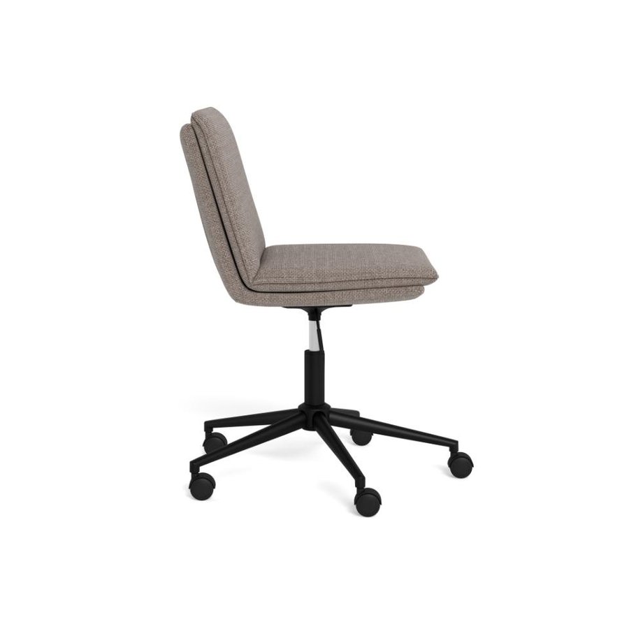 flynn-skrivebordsstol-i-grbrun-stof-med-hjul-og-drejefunktion-og-stel-0000113737-3 Flynn Skrivebordsstol Gråbrun Stof Hjul Drejefunktion