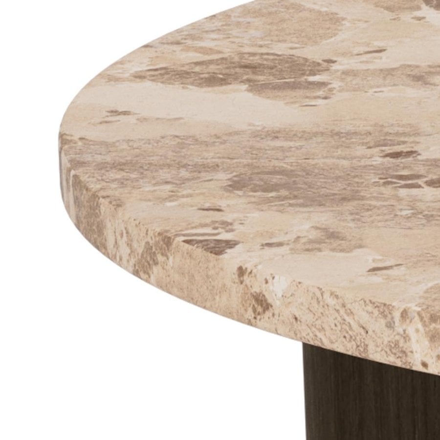 Foley Sofabord Latte Marmor Stel Smoked