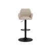 glenda-barstol-i-beige-stof-med-drejefunktion-fodsttte-gaspatron-og-hn-0000108502-3 Glenda Barstol Beige Stof Drejefunktion Fodstøtte
