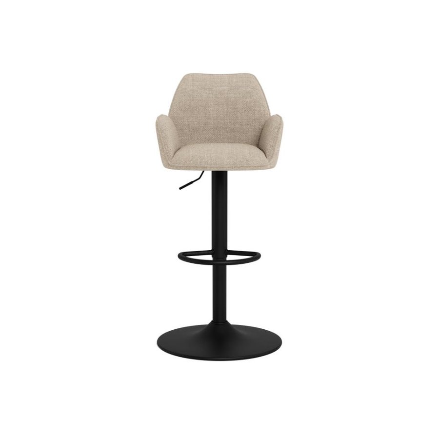 glenda-barstol-i-beige-stof-med-drejefunktion-fodsttte-gaspatron-og-hn-0000108502-3 Glenda Barstol Beige Stof Drejefunktion Fodstøtte