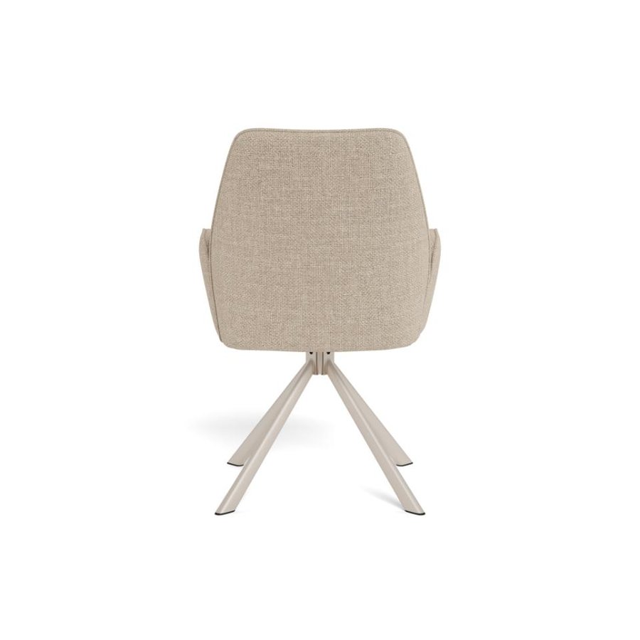 glenda-spisebordsstol-i-beige-stof-med-armln-og-drejefunktion-og-stel-0000114691-5 Glenda Spisebordsstol Beige Stof Armlæn Drejefunktion