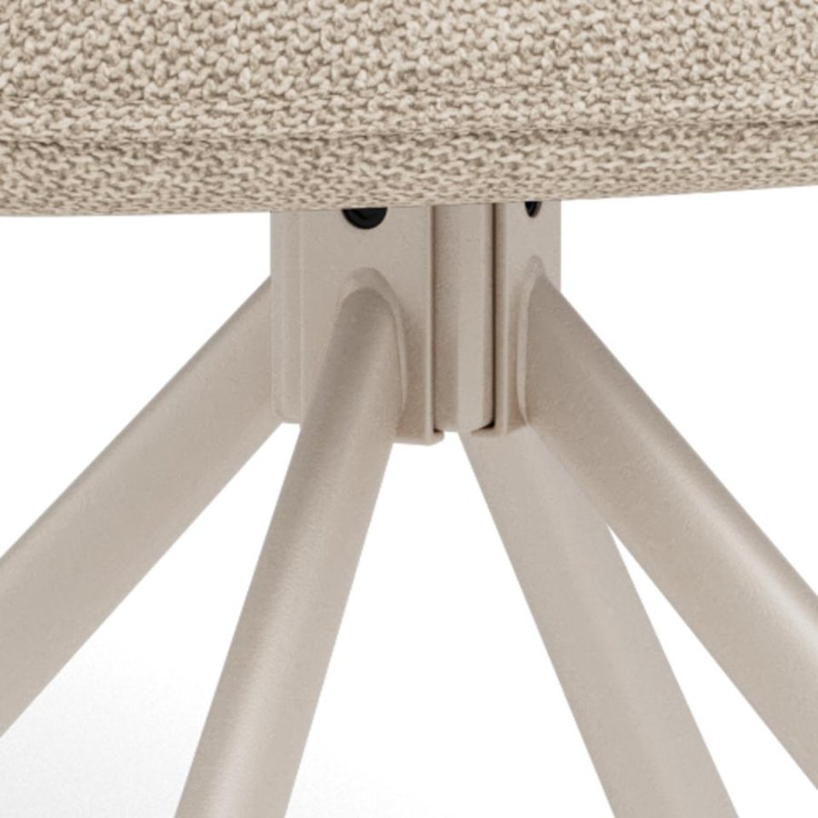 glenda-spisebordsstol-i-beige-stof-med-armln-og-drejefunktion-og-stel-0000114691-8 Glenda Spisebordsstol Beige Stof Armlæn Drejefunktion