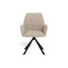 glenda-spisebordsstol-i-beige-stof-med-armln-og-stel-i-sort-stl-fra-ac-0000107425-4 Glenda Spisebordsstol Beige Stof Armlæn Stel