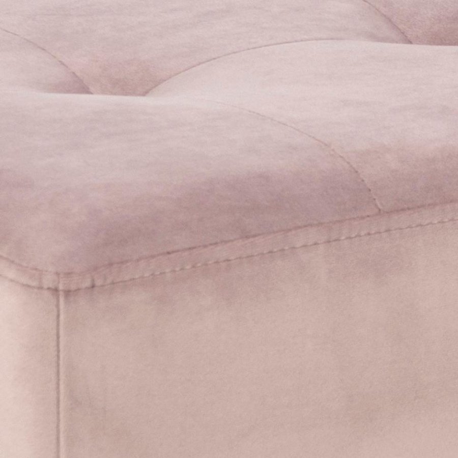 Glory Bænk Dusty Rose Stof Indsyninger