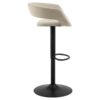 grace-barstol-i-sand-stof-med-drejefunktion-og-stel-i-sort-stl-fra-act-0000107090-5 Grace Barstol Sand Stof Drejefunktion Stel