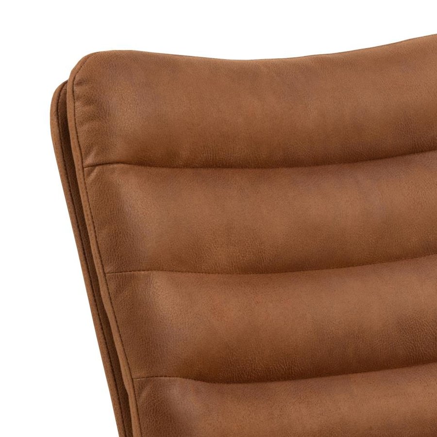Grafton Spisebordsstol Cognac Stof Drejefunktion Horisontal