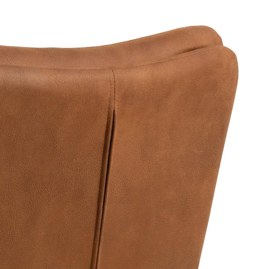 Grafton Spisebordsstol Cognac Stof Drejefunktion Horisontal