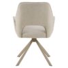 Graham Spisebordsstol Beige Stof Armlæn Drejefunktion