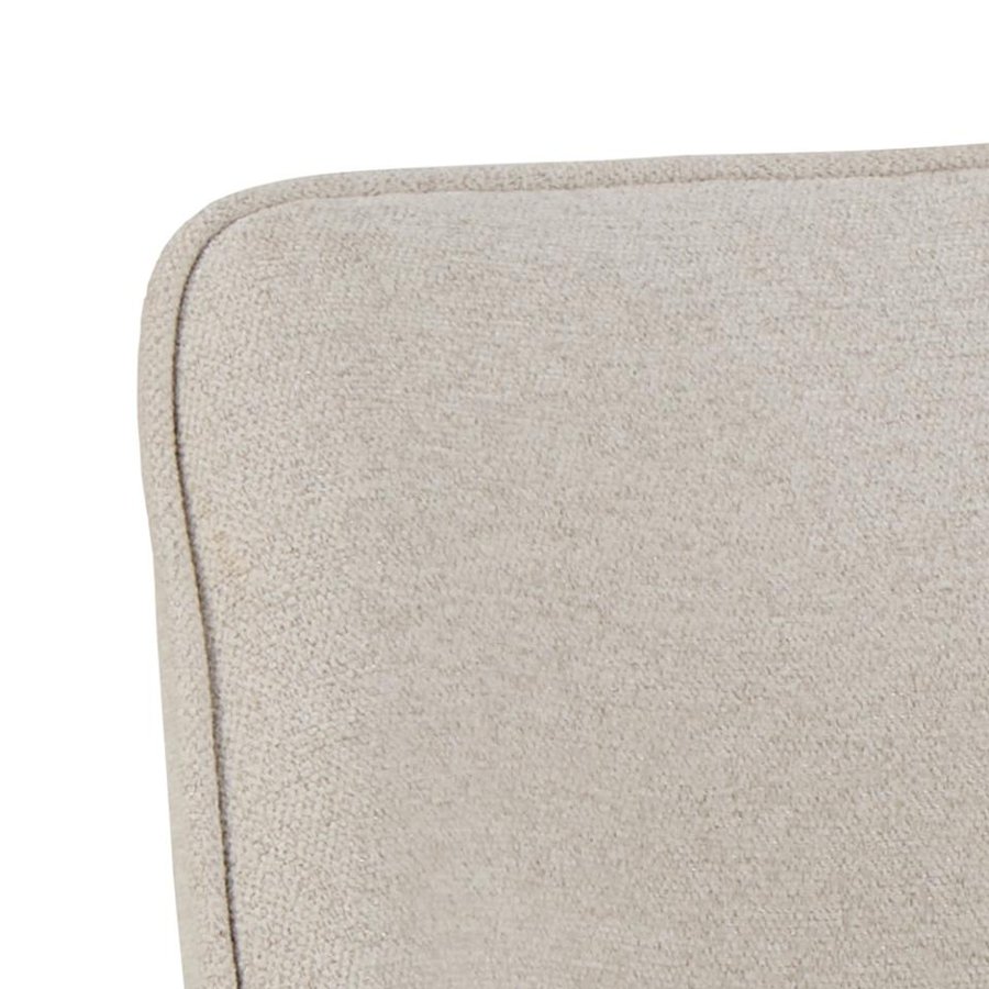 Graham Spisebordsstol Beige Stof Armlæn Drejefunktion