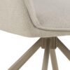 Graham Spisebordsstol Beige Stof Armlæn Drejefunktion