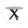 heaven-spisebord-i-gr-keramik-stel-i-sort-stl-fra-actona-119x755-cm-H000022914-12 Heaven Spisebord Grå Keramik Stel Sort