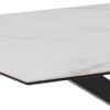 Heaven Spisebord Hvid Keramik Stel Sort