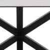 Heaven Spisebord Hvid Keramik Stel Sort