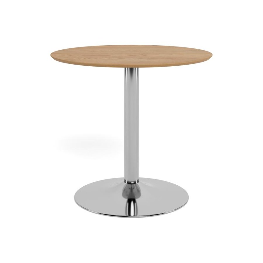 Ibiza Cafébord Eg Egetræ Stel Krom