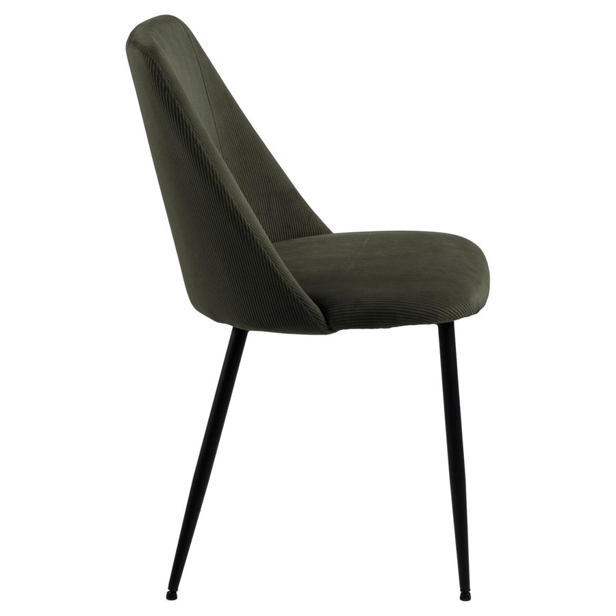 ines-spisebordsstol-i-olivengrn-stof-og-stel-i-sort-stl-fra-actona-492-0000092610-7 Ines Spisebordsstol Olivengrøn Stof Stel Sort