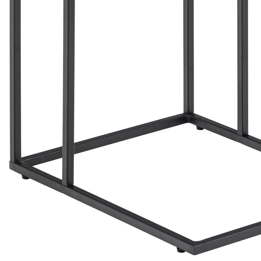 Infinity Hjørnebord Sort Melamin Stel Sort