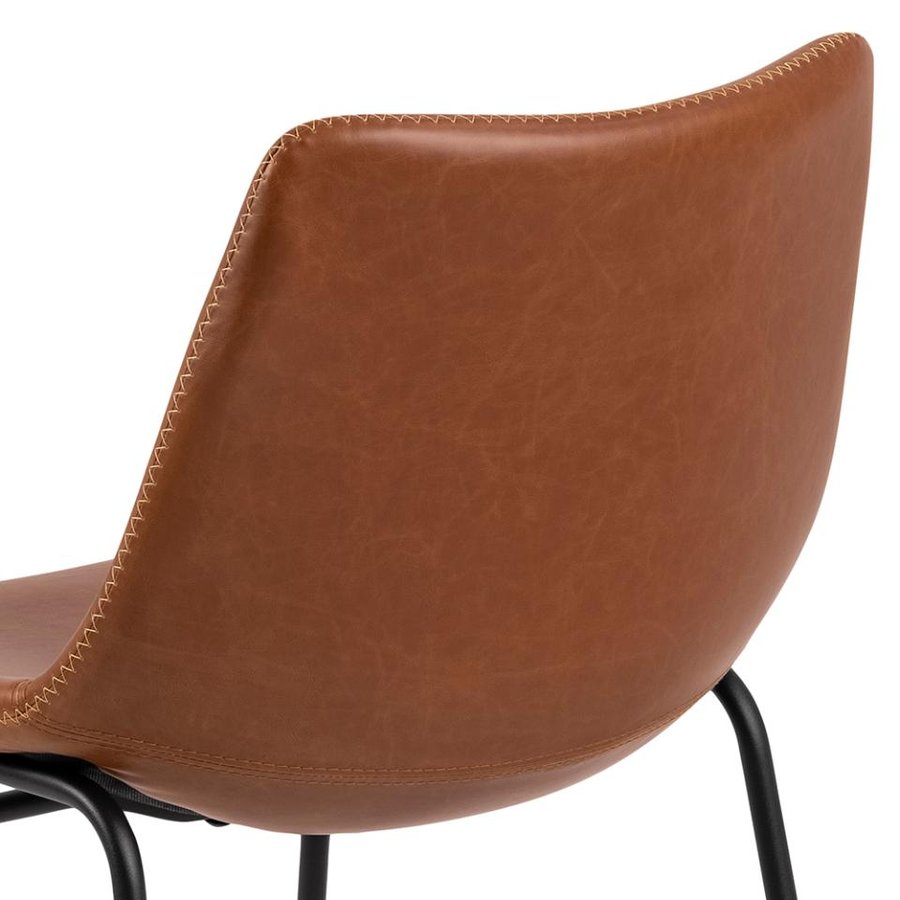 I_Oregon Spisebordsstol Cognac Pu Creme Syninger