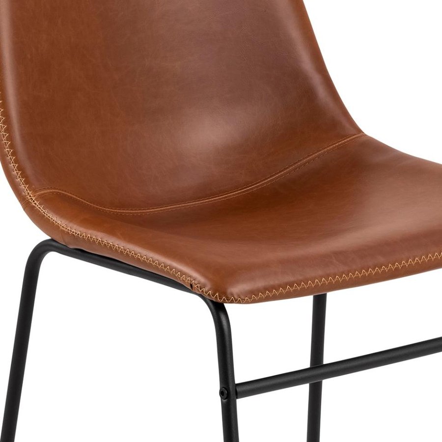 I_Oregon Spisebordsstol Cognac Pu Creme Syninger
