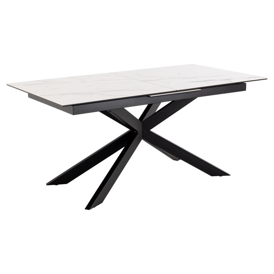 irwine-spisebord-i-hvid-keramik-med-synkron-udtrk-stel-i-sort-stl-fra-H000023565-6 Irwine Spisebord Hvid Keramik Synkron Udtræk