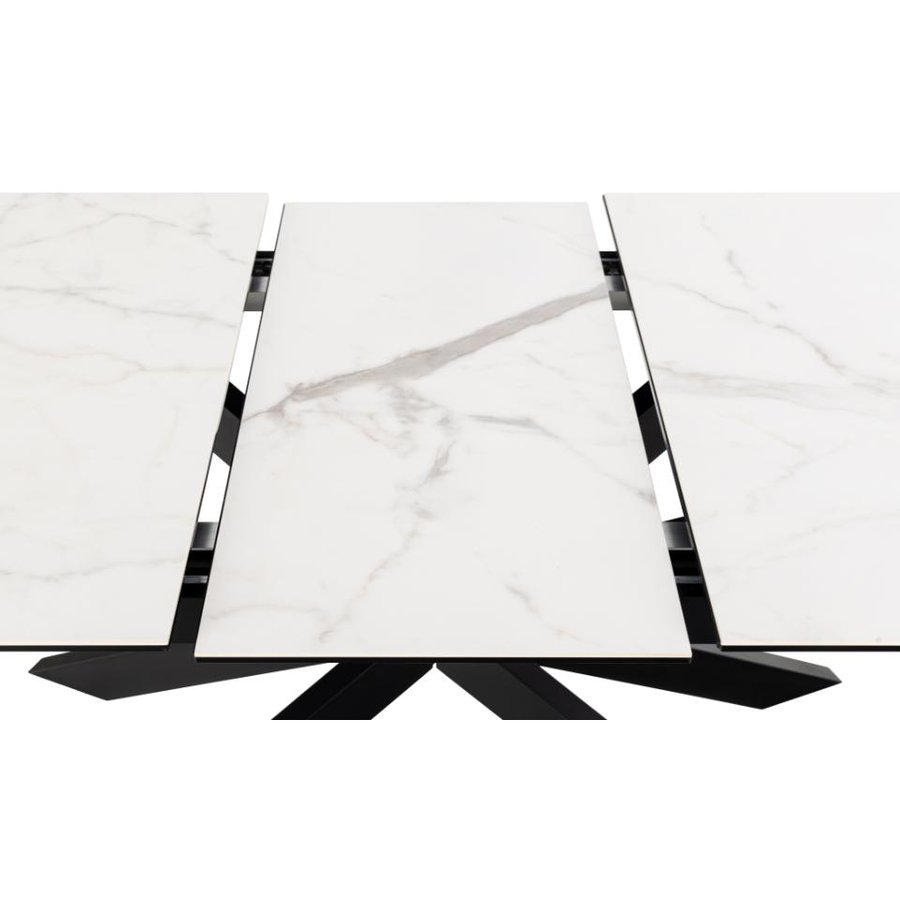 irwine-spisebord-i-hvid-keramik-med-synkron-udtrk-stel-i-sort-stl-fra-H000023565-9 Irwine Spisebord Hvid Keramik Synkron Udtræk