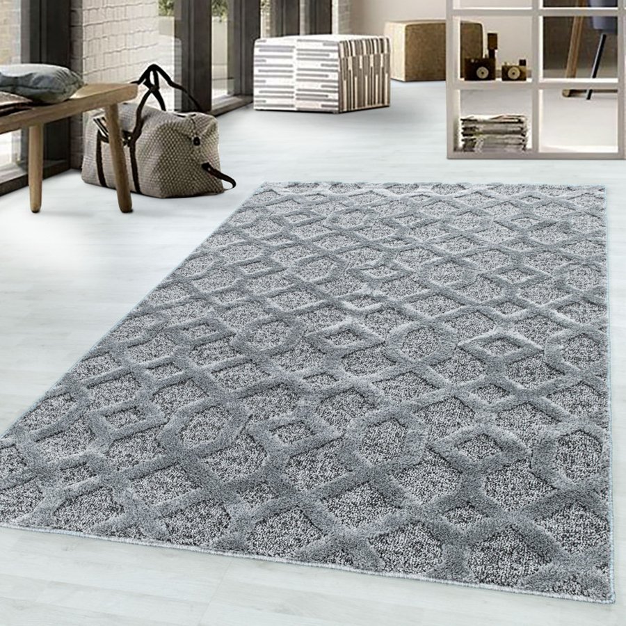 jack-gulvtaeppe-i-graa-med-kant-fra-rugs-by-uniquebeds-home-PISA601104702GREY-1 Jack Gulvtæppe
