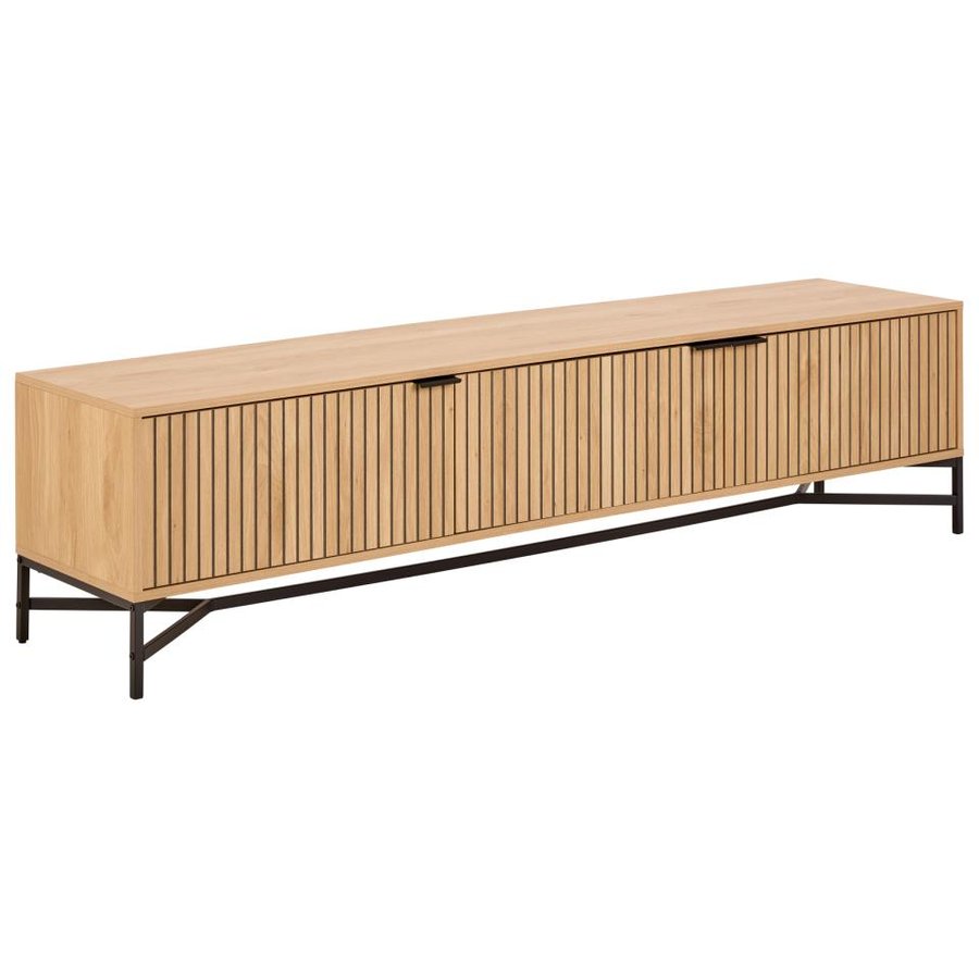 jaipur-tv-bord-i-eg-egetr-stel-i-sort-stl-fra-actona-bdh-1764x40x45-cm-0000109081-2 Jaipur Tv Bord Eg Egetræ Stel