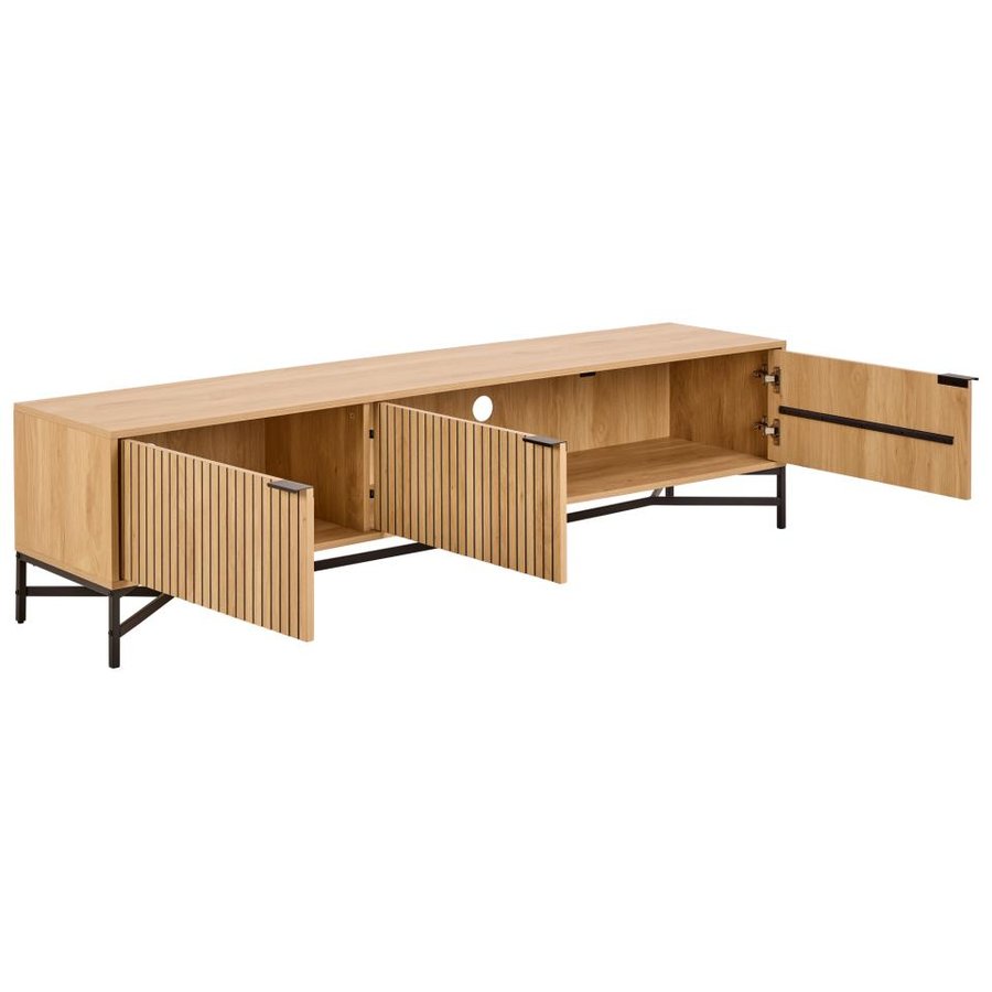 jaipur-tv-bord-i-eg-egetr-stel-i-sort-stl-fra-actona-bdh-1764x40x45-cm-0000109081-5 Jaipur Tv Bord Eg Egetræ Stel