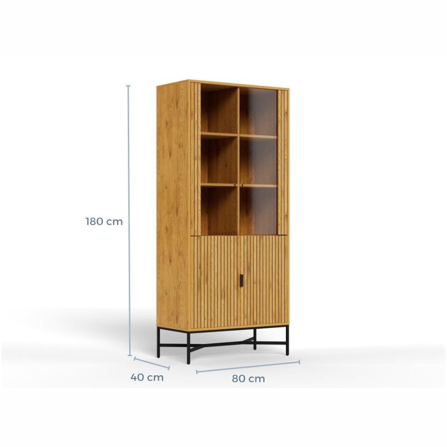 Jaipur Vitrine Vild Eg Glas Lamel