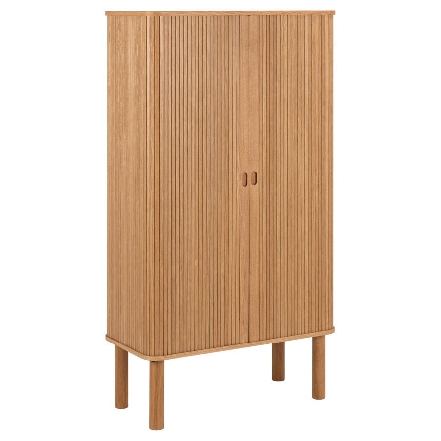 Langley Skab Egetræ Jalousilåge Lamel Front