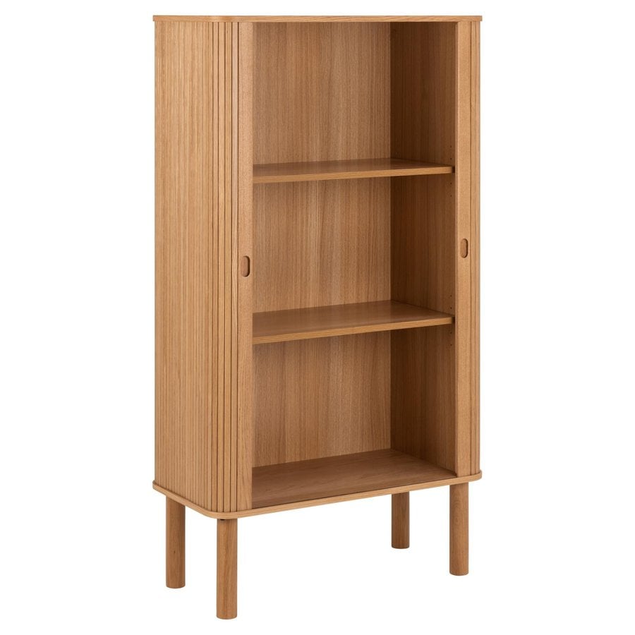Langley Skab Egetræ Jalousilåge Lamel Front