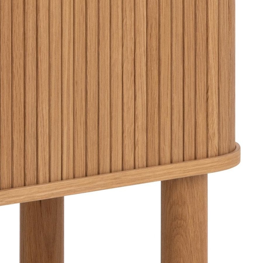 Langley Skab Egetræ Jalousilåge Lamel Front